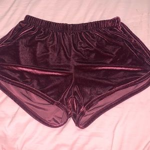 Brandy Melville Velvet shorts